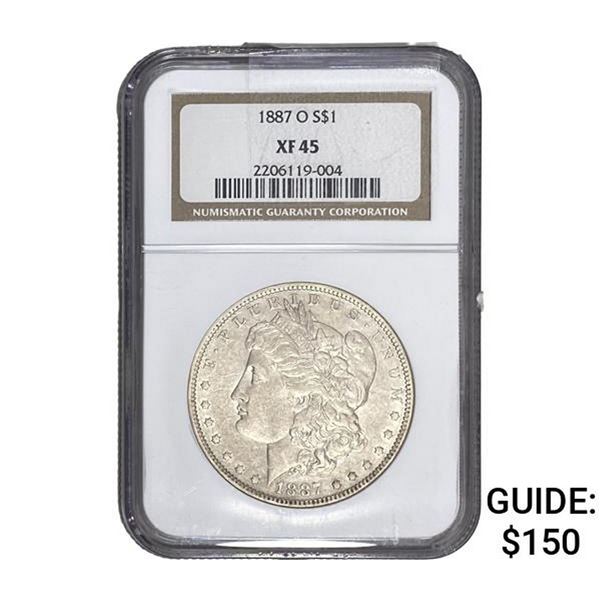 1887-O Morgan Silver Dollar NGC XF45
