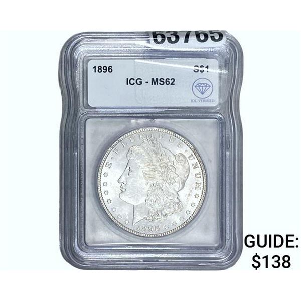 1896 Morgan Silver Dollar ICG MS62
