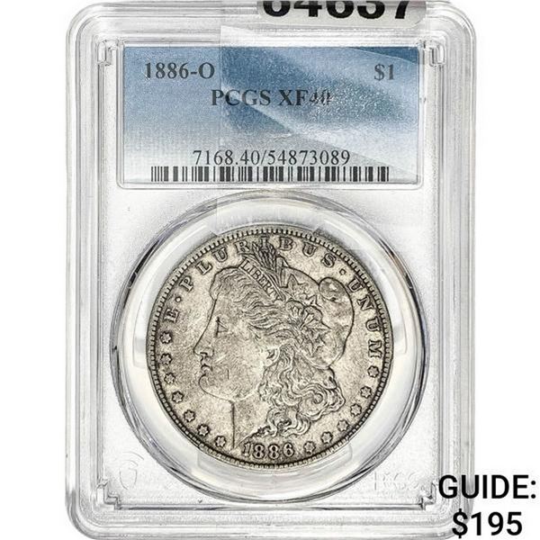 1886-O Morgan Silver Dollar PCGS XF40