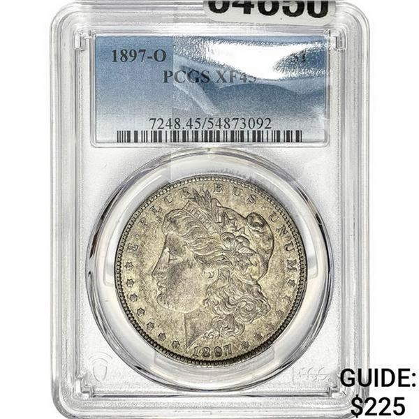 1897-O Morgan Silver Dollar PCGS XF45