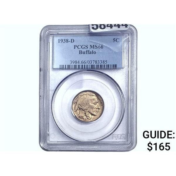1938-D Buffalo Nickel PCGS MS66