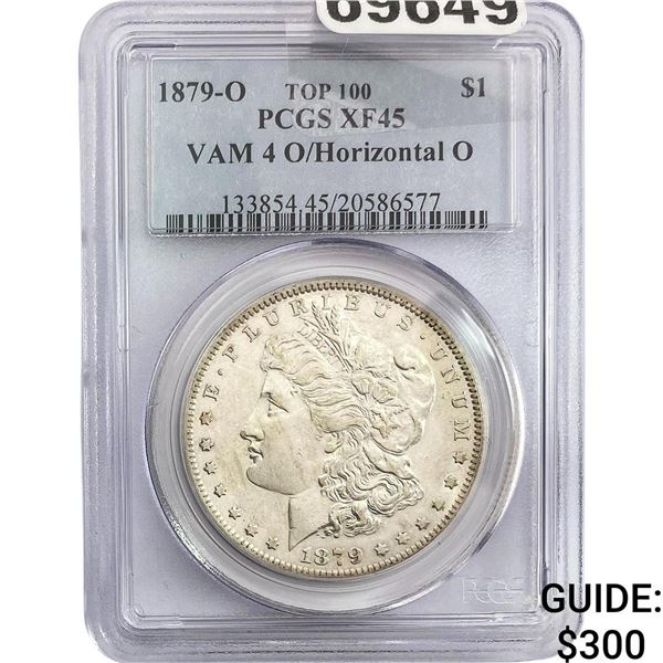 1879-O Morgan Silver Dollar PCGS XF45 VAM 4