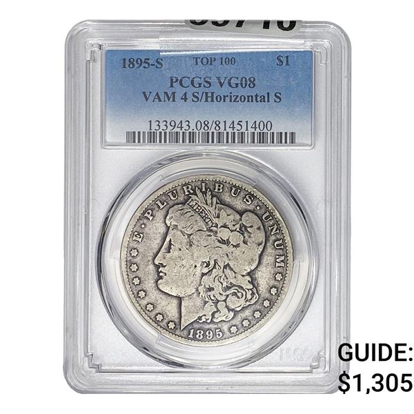 1895-S Morgan Silver Dollar PCGS VG08 VAM 4