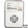Image 1 : 1943-D Wheat Cent NGC MS66