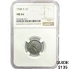 1943-S Wheat Cent NGC MS66