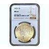 Image 1 : 1923 Silver Peace Dollar NGC MS61