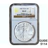 Image 1 : 1987 Silver Eagle NGC MS69