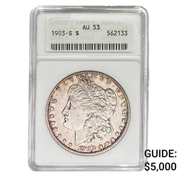 1903-S Morgan Silver Dollar ANACS AU53