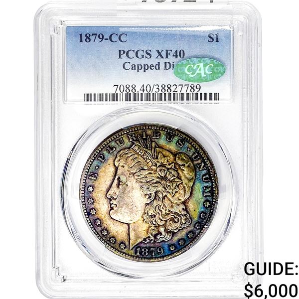 1879-CC CAC Morgan Silver Dollar PCGS XF40 Cap Die