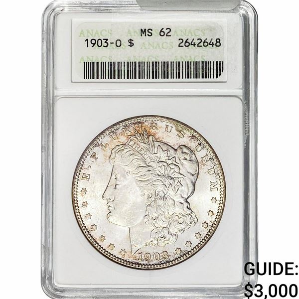 1903-O Morgan Silver Dollar ANACS MS62
