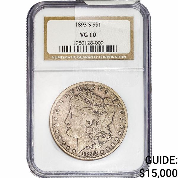 1893-S Morgan Silver Dollar NGC VG10