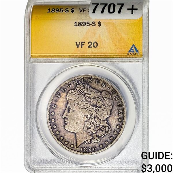 1895-S Morgan Silver Dollar ANACS VF20