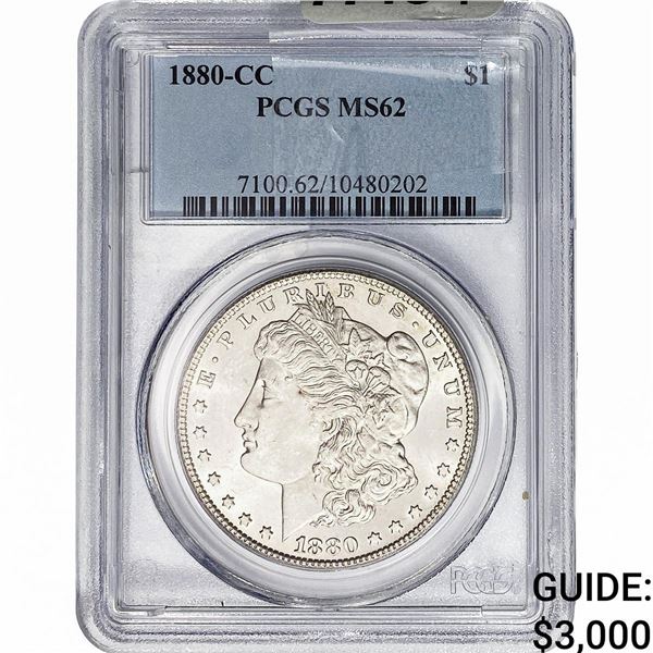 1880-CC Morgan Silver Dollar PCGS MS62
