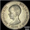 Image 1 : 1890MP.M Spain Silver 5 Pesetas KM689 CLOSELY UNCIRCULATED