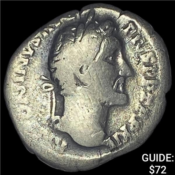 [138-161] AD Roman Ant Pius Silver Denarius ABOUT UNCIRCULATED