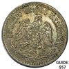 Image 1 : 1907 Mexico 50 Centavos CLOSELY UNCIRCULATED