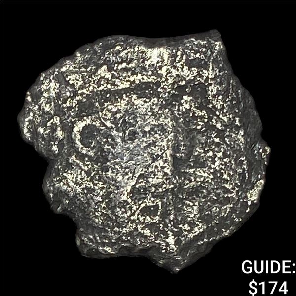 1500s-1600s Spanish Colonial Silver Cob NEARLY UNCIRCULATED