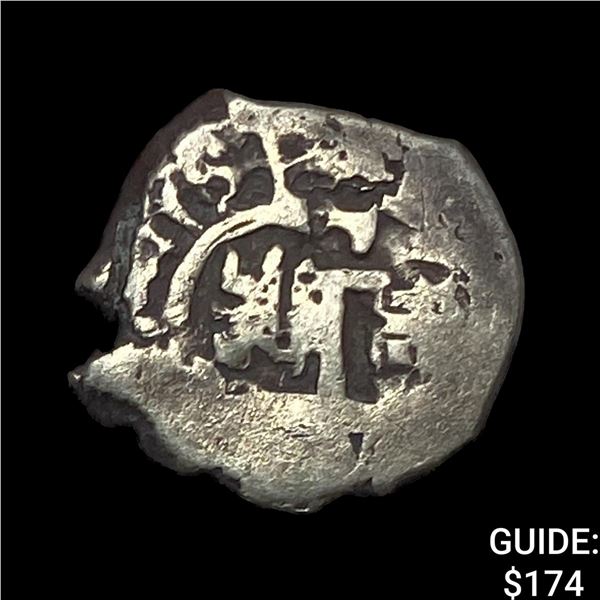 1500s-1600s Spanish Colonial Silver Cob NEARLY UNCIRCULATED
