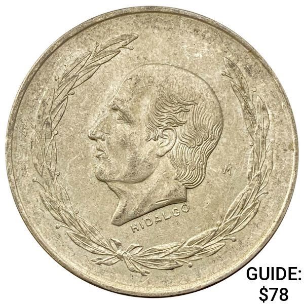 1953 Mexico Silver 5 Pesos UNCIRCULATED