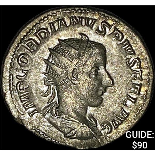 240 AD Roman Gordian III Silver Antoninianus CLOSELY UNCIRCULATED