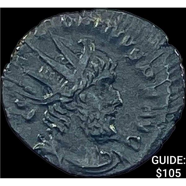 Romano Victorinus 269-271 AD BI DBL Denarius CHOICE AU