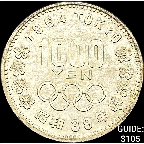 1964 Japan Silver 1000 Yen UNCIRCULATED
