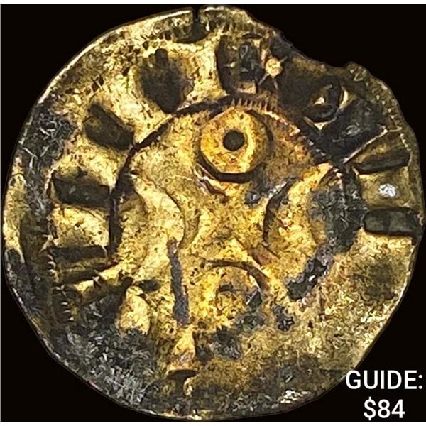 [1170-1245] France Crusades Silver Denier NEARLY UNCIRCULATED