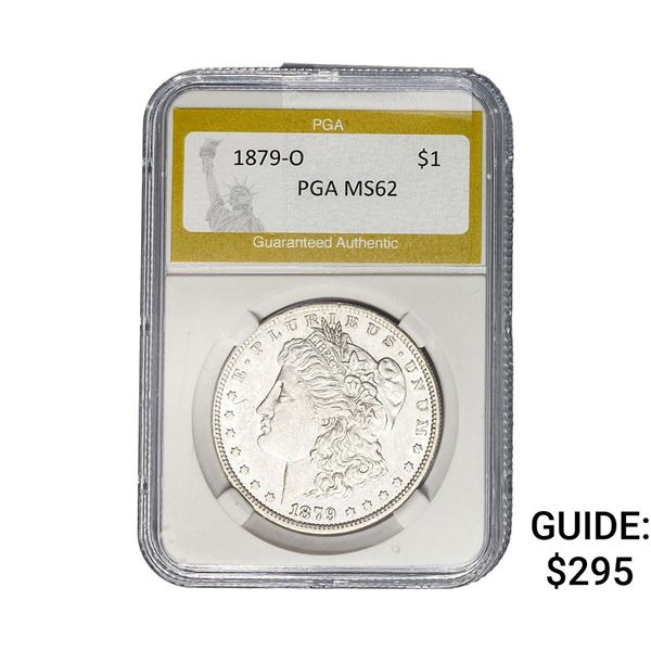 1879-O Morgan Silver Dollar PGA MS62