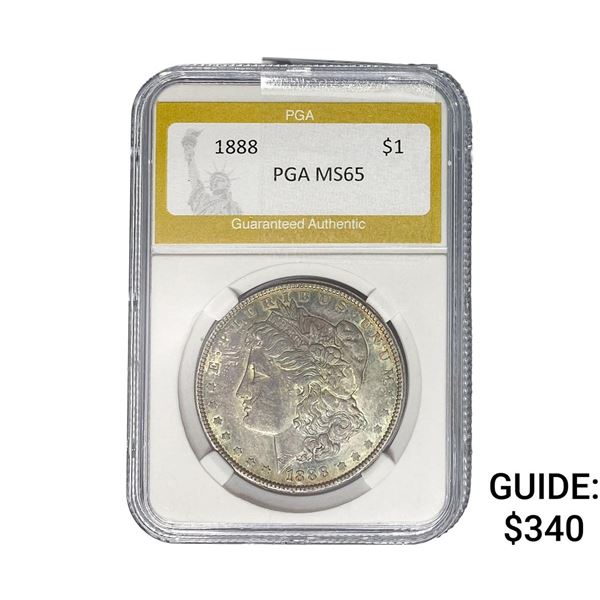1888 Morgan Silver Dollar PGA MS65