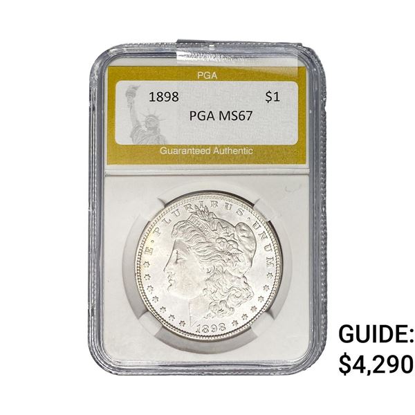 1898 Morgan Silver Dollar PGA MS67