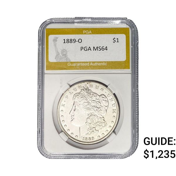1889-O Morgan Silver Dollar PGA MS64