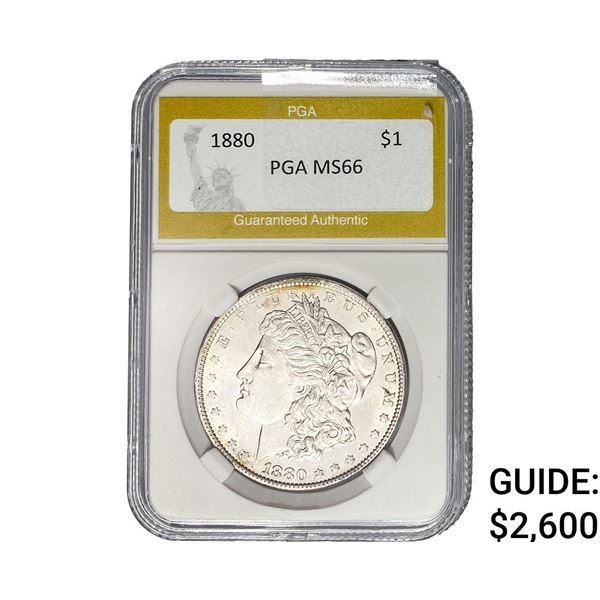 1880 Morgan Silver Dollar PGA MS66