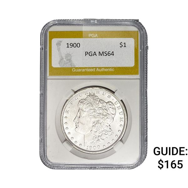 1900 Morgan Silver Dollar PGA MS64