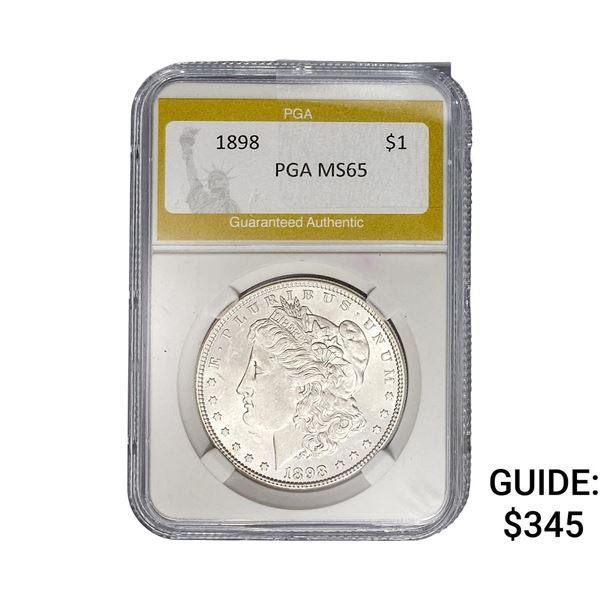 1898 Morgan Silver Dollar PGA MS65