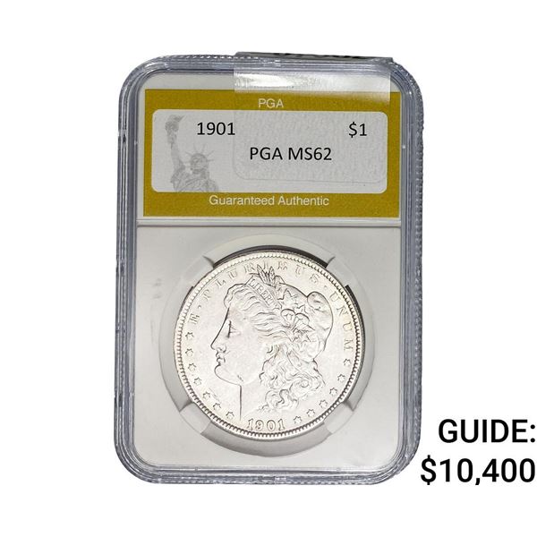 1901 Morgan Silver Dollar PGA MS62