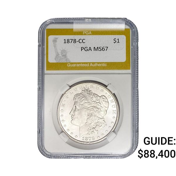 1878-CC Morgan Silver Dollar PGA MS67