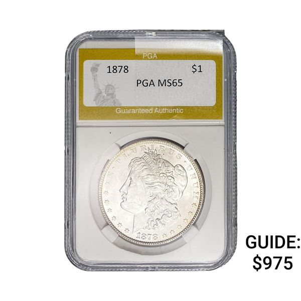 1878 Morgan Silver Dollar PGA MS65