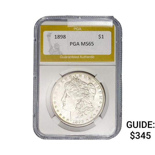1898 Morgan Silver Dollar PGA MS65