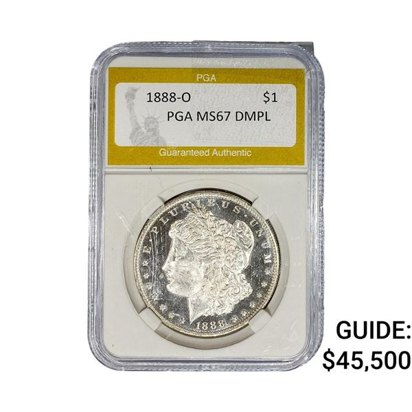 1888-O Morgan Silver Dollar PGA MS67 DMPL