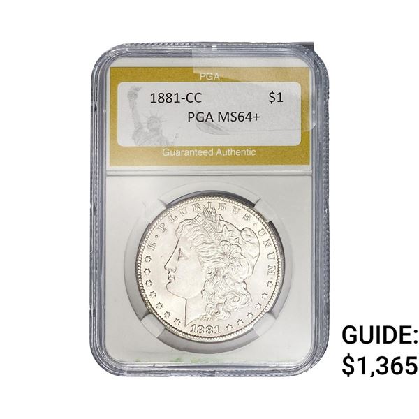 1881-CC Morgan Silver Dollar PGA MS64+