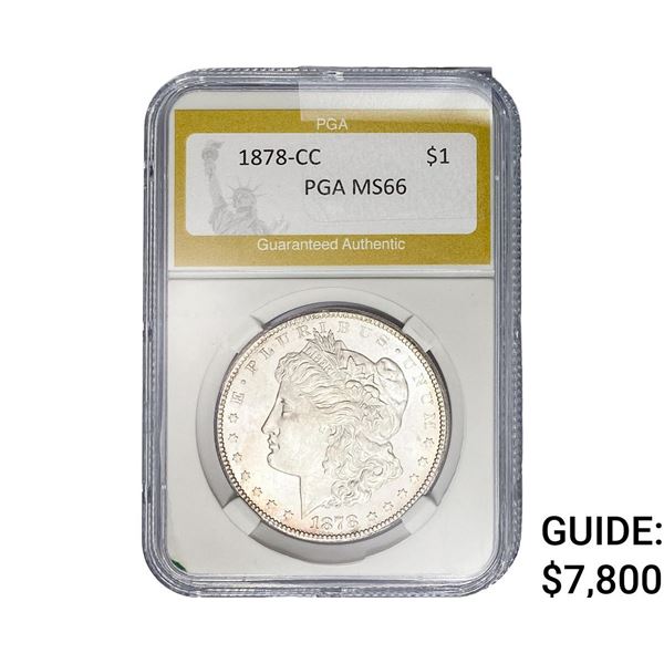 1878-CC Morgan Silver Dollar PGA MS66