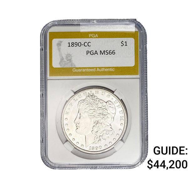 1890-CC Morgan Silver Dollar PGA MS66