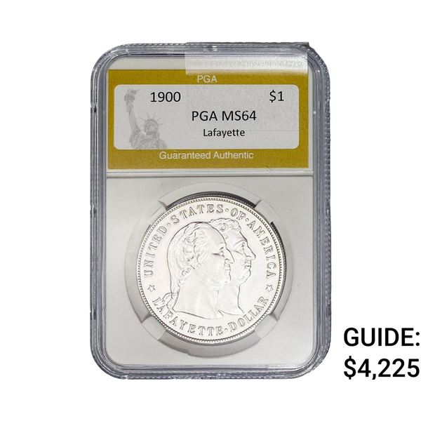 1900 Lafayette Silver Dollar PGA MS64