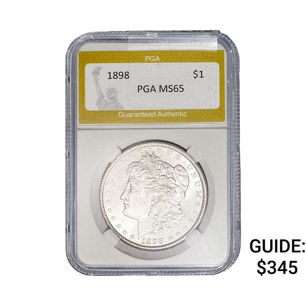 1898 Morgan Silver Dollar PGA MS65
