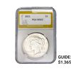 Image 1 : 1921 Silver Peace Dollar PGA MS63