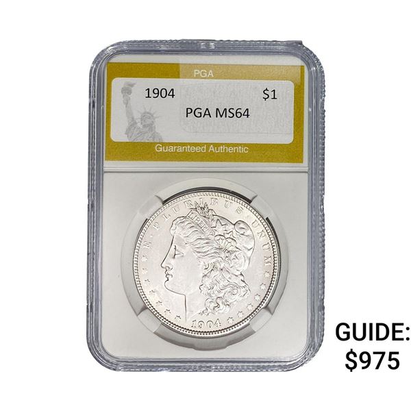 1904 Morgan Silver Dollar PGA MS64