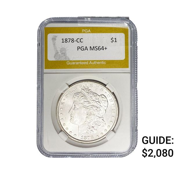 1878-CC Morgan Silver Dollar PGA MS64+