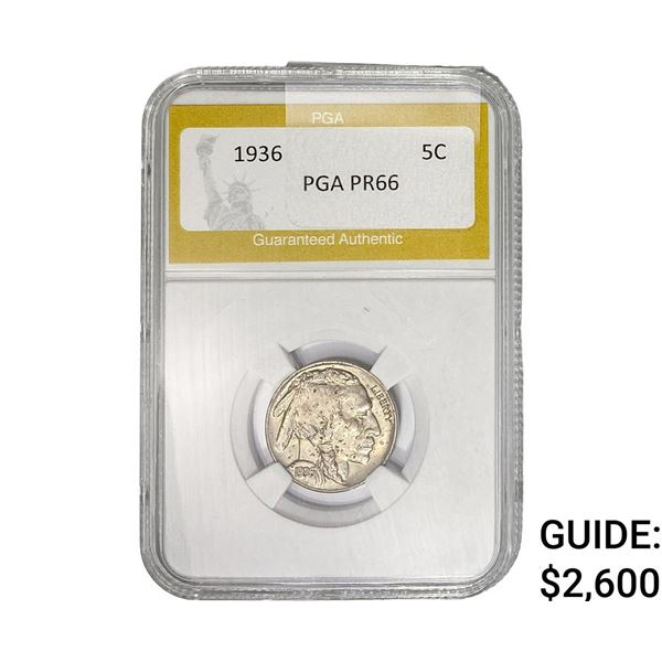 1936 Buffalo Nickel PGA PR66