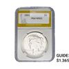 Image 1 : 1921 Silver Peace Dollar PGA MS63