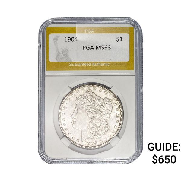 1904 Morgan Silver Dollar PGA MS63
